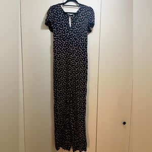 Free people v neck floral jumpsuit